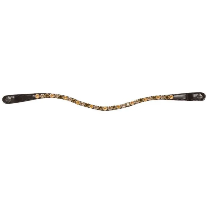 LeMieux Spectrum Diamante Browband - Black/Mocha